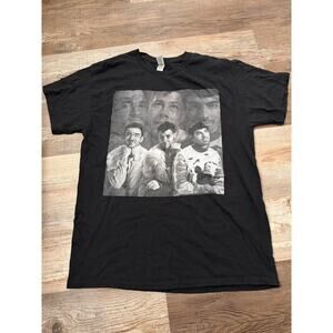 Jonas Brother Paper Magazine Family Portrait T-Shirt in black sz L